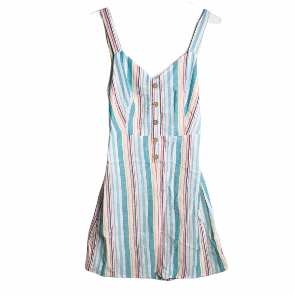 Promesa Multi Color Striped Mini Dress L